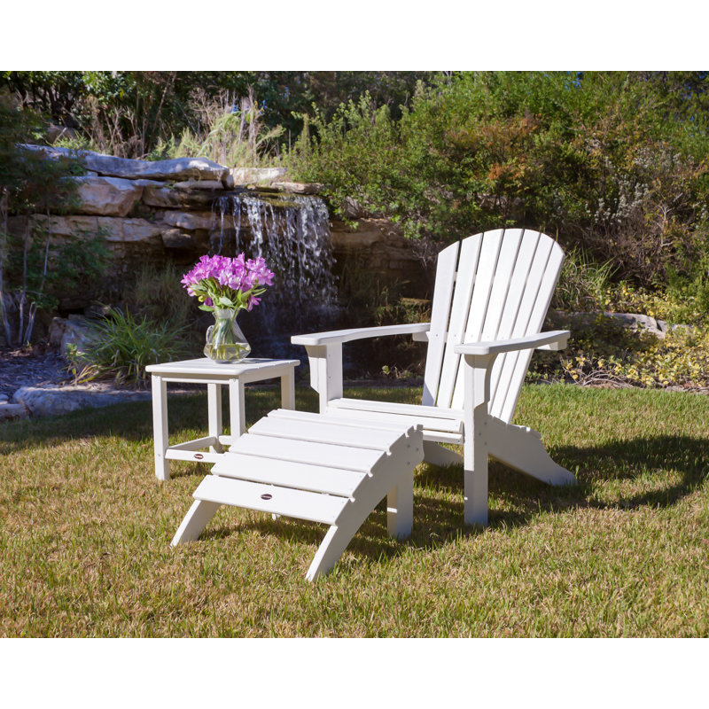 Repose-pieds POLYWOOD Seashell, Blanc