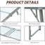 Table de camping pliante de 47 po avec hauteur réglable - Légère, portable, pour le camping, les pique-niques, le garage réglable, solide, pique-nique, besoins