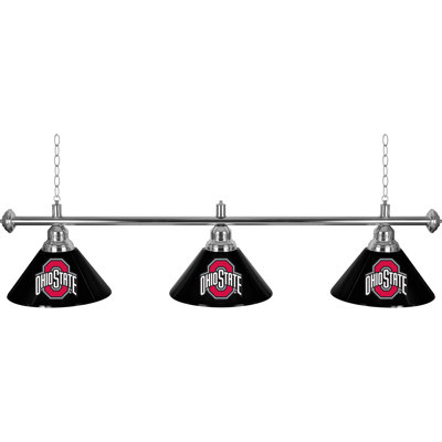 Luminaire suspendu conique 3 lumières Ohio State University