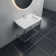 Cheviot Products Valarte 20.875'' White Fireclay & Brass Rectangular Bathroom Sink with Overflow