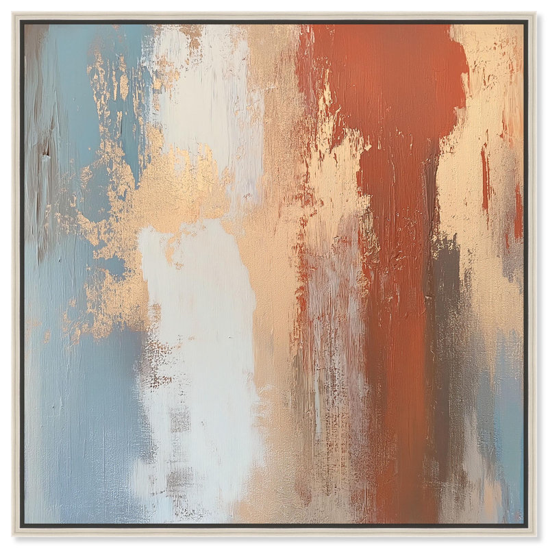«Coastal Rust I» par Art Remedy, H 13 po x l 13 po, Noir, Cadre flottant