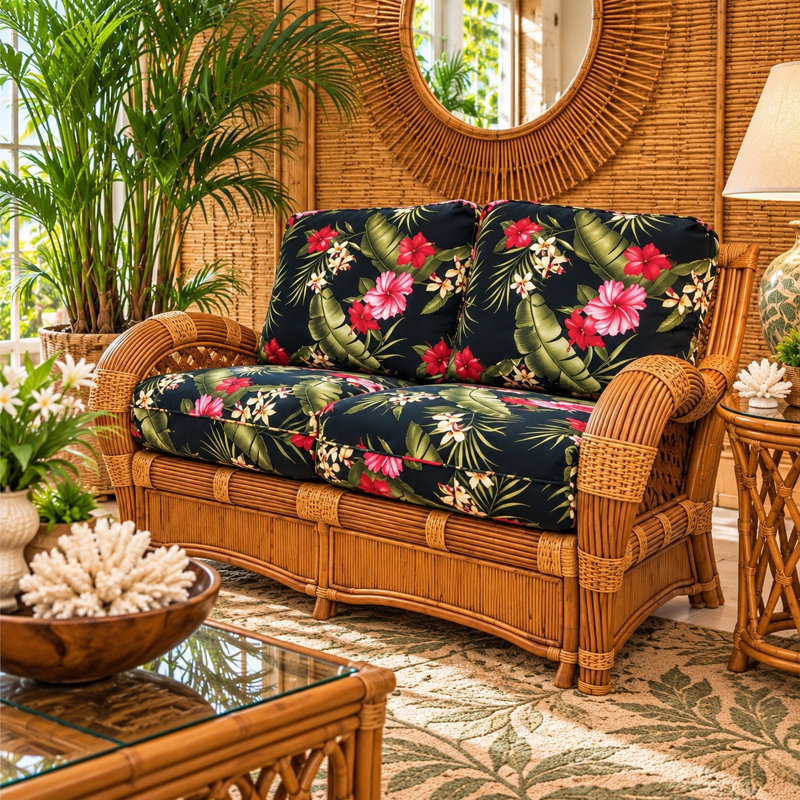 Homewood Upholstered 58 " Loveseat, Hamakua Ebony