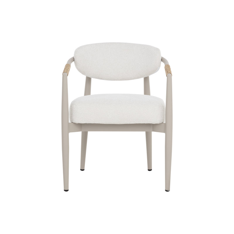 Outdoor Dining Armchair, Greige