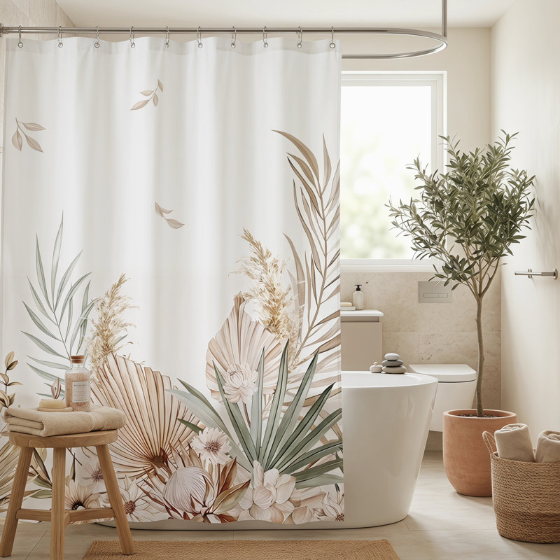 Rideau de douche Boho Botanical, 72*72