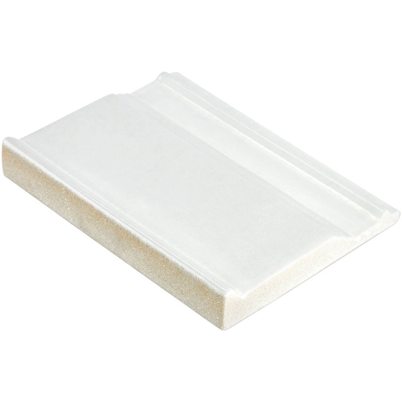 Divine 8" x 6" Ceramic Specialty Trim, Glacier White