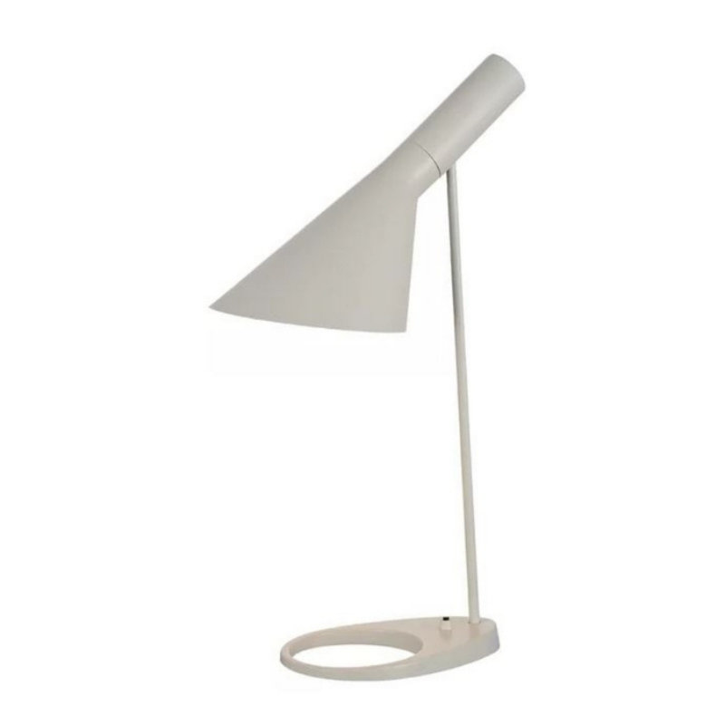 Lampe de table Breneisha en métal, Blanc