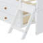 Structure de lit simple avec tiroirs de rangement, conception en bois pour enfants, lit plateforme avec garde-corps, tête de lit et échelle, aucun sommier requis, facile à assembler-1551588247