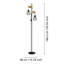 166.5cm Black Tree Floor Lamp