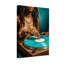 Femme à la mode avec des dreadlocks jouant du disque vinyle-1287585541
