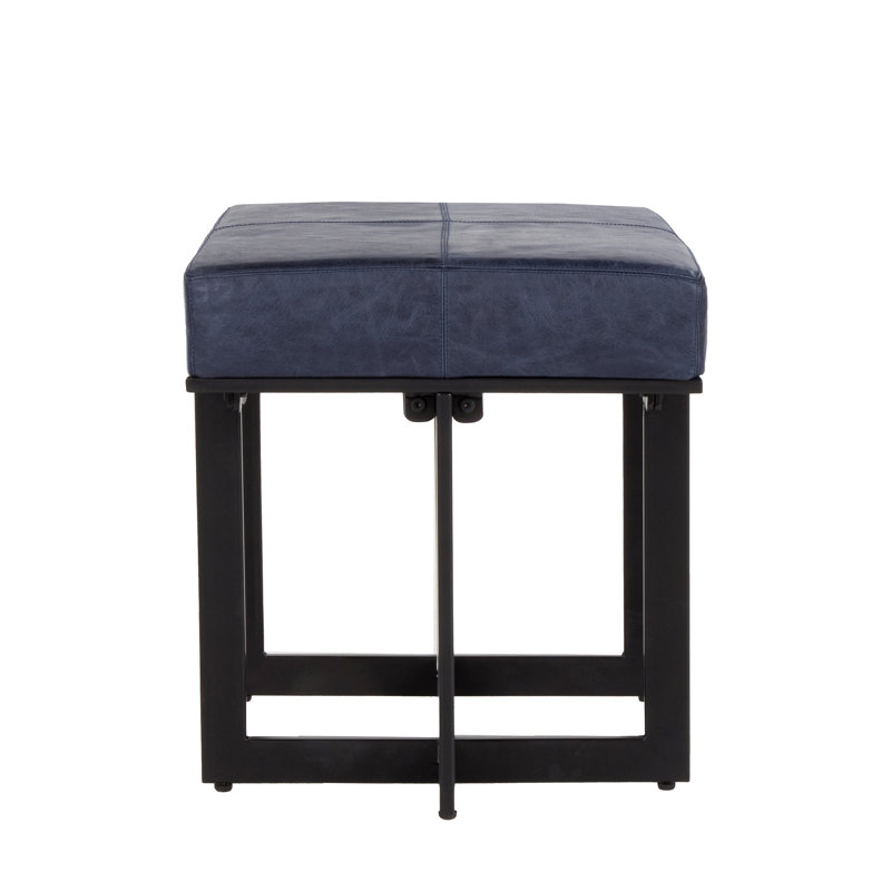 Calvin Stool Chestnut Brown, Blue
