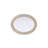 Dennard Oval Cornhusk Mirror in Linen White-108455845