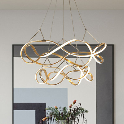 2 - Light LED Tiered Chandelier