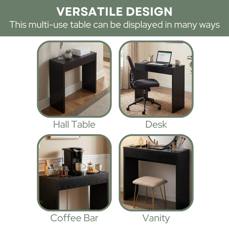 Gillings 31.5'' Console Table, Black