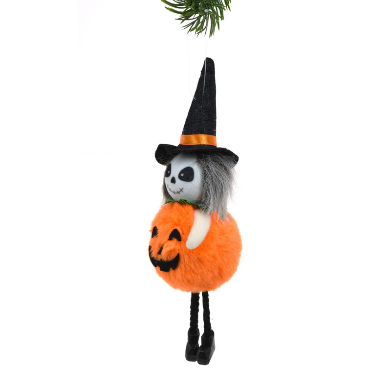 Squelette orange heureux assis (paquet de 8)