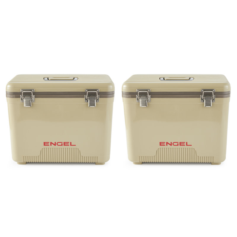 Glacière isotherme Engel Coolers, capacité de 19 pintes, 32 boîtes, brun clair