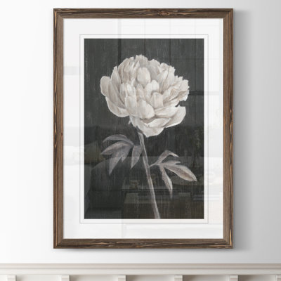«Black and White Flowers I» par Paul Cezanne - reproduction d'art encadrée