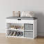 Shoe Bench With Fabric Drawer-491623539