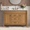 Meuble-lavabo simple autoportant 48 po avec lavabo encastré et plateau en pierre reconstituée Arezzo