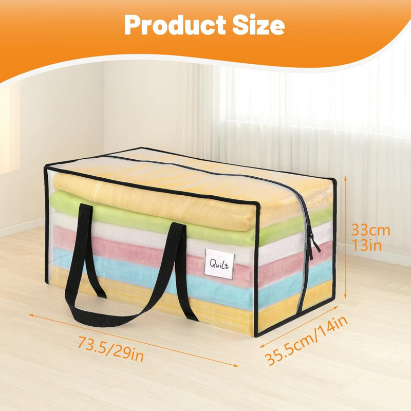 Brayden Studio Storage Tub & Tote, Clear