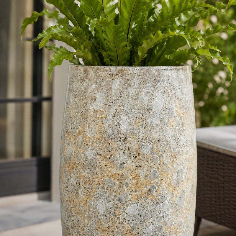 Vase Corona 30 cm - Lave blanche, 23" H x 12" W x 12" D