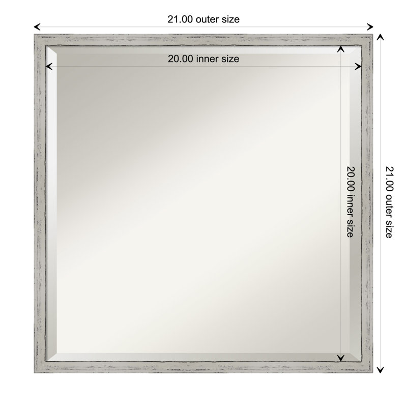 Swithun Flat Wall Mirror, 29" x 23"