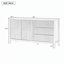 Buffet minimaliste à motif de vagues avec rangement polyvalent pour différentes pièces-128167806