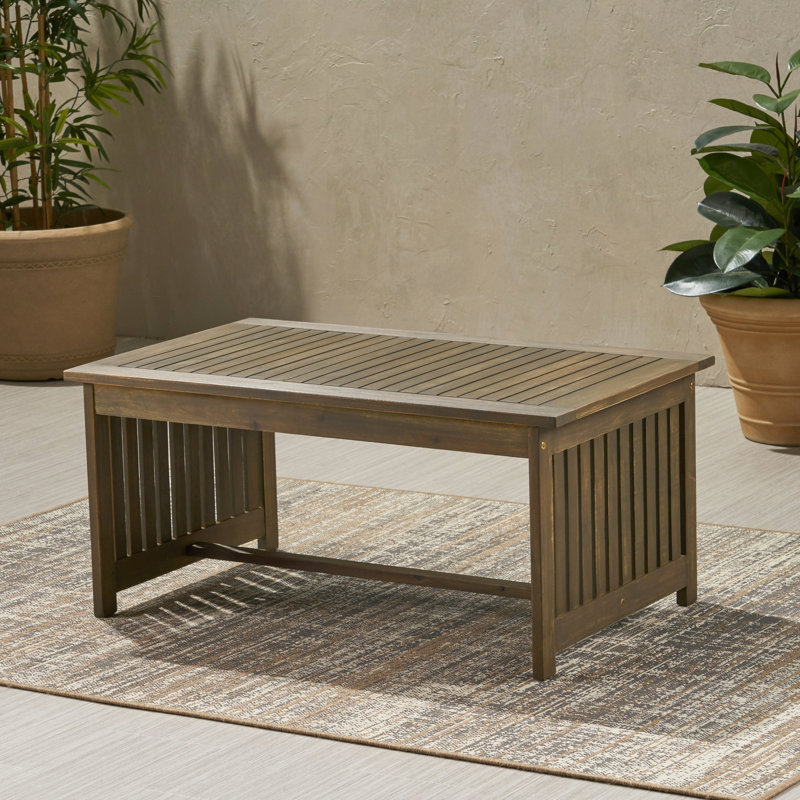 Table d'appoint en bois Wood Deck - Rehaussez votre terrasse et ajoutez une touche de classe