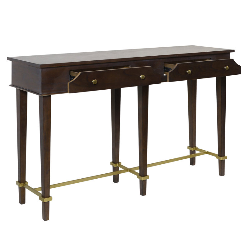 Albert - Console à deux tiroirs, Caramel foncé