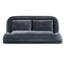 Canapé-lit surdimensionné en chenille de 71 po avec lit réglable pour grand chien et chien gris foncé-1811202763