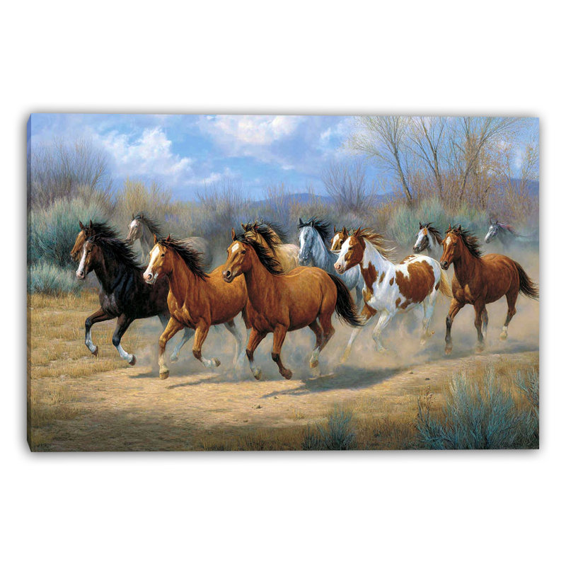 Art mural sur toile Prairie Turn, L 16 po x H 12 po x P 1 po