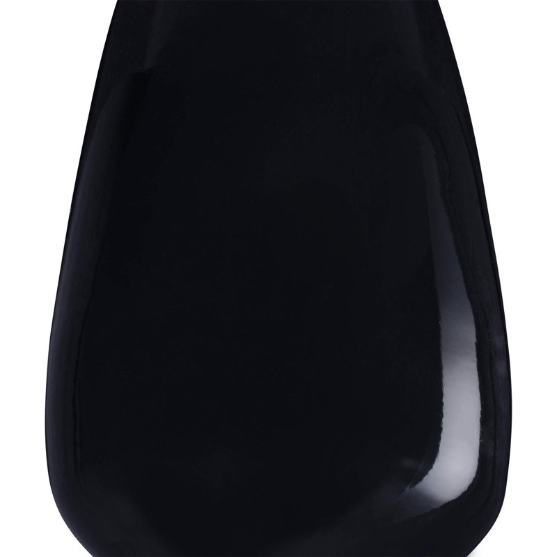 Vase de plancher en bois 18 po Balazs, Noir