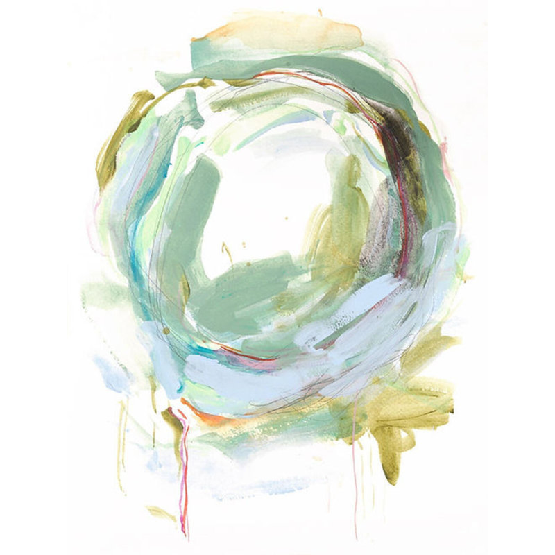 Circular CONCLUTIONS I - Peinture sur toile, Encadrement doré