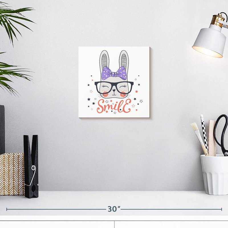 Happy Hipster Bunny, H 10 po x l 10 po
