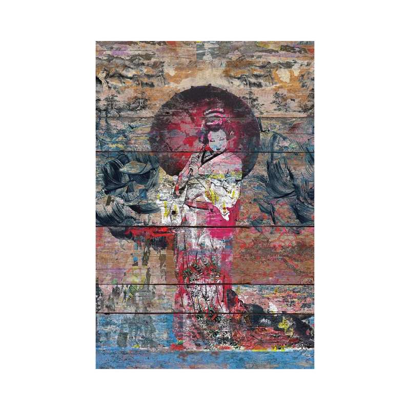 Airando Geisha (Island Woman) by Diego Tirigall - Wrapped Canvas Painting, 66.04 cm H x 45.72 cm W x 1.91 cm D