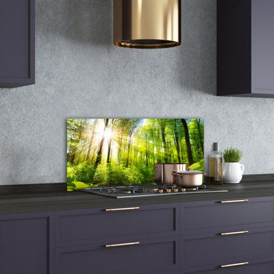 50cm W x 100cm L Glass Peel and Stick Panel