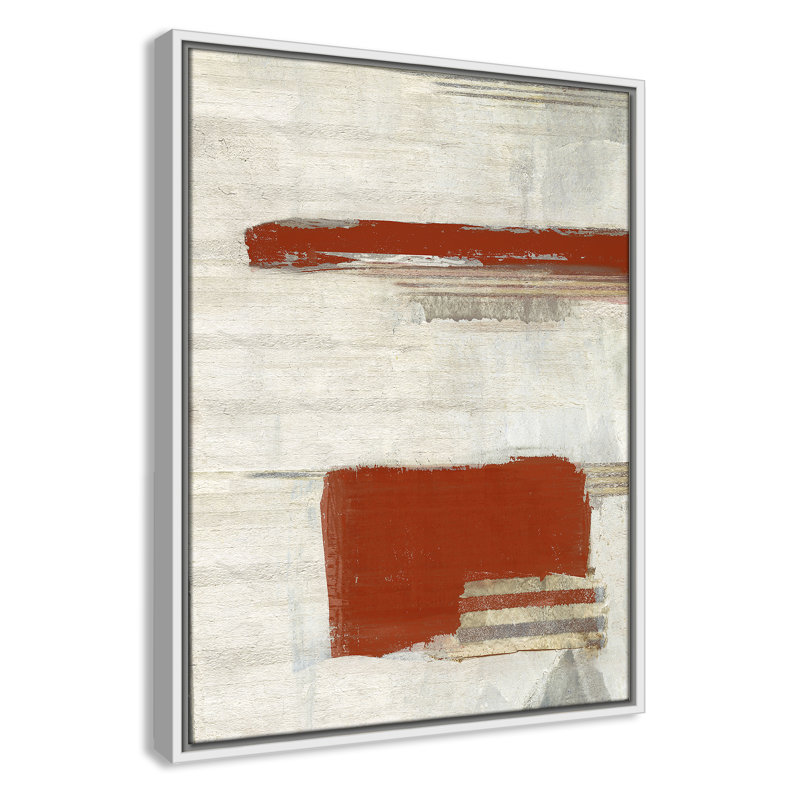 La Bande II Rust - Portrait Version Print by Sally Swatland, White Floater, 19.5'' W x 25.5'' H