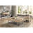 Sandy Coffee Table With Bottom Shelf