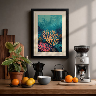 Coral Reef Sanctuary Coastal - Framed Print
