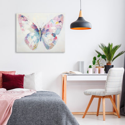 Jeweled Butterfly over Canvas, design by Petal Prints Design