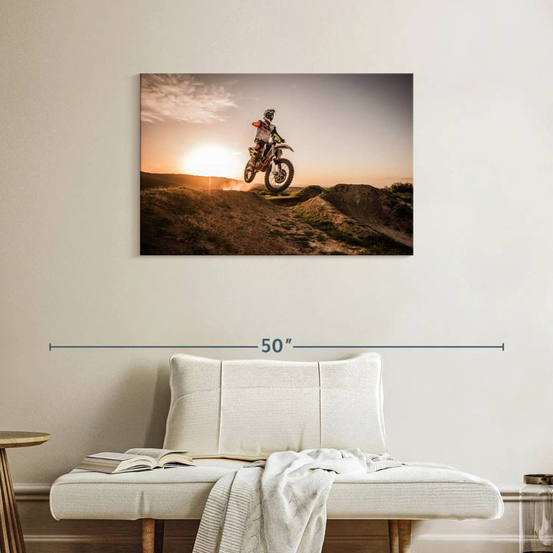 Dirt Bike Racer, H 24 po x l 36 po