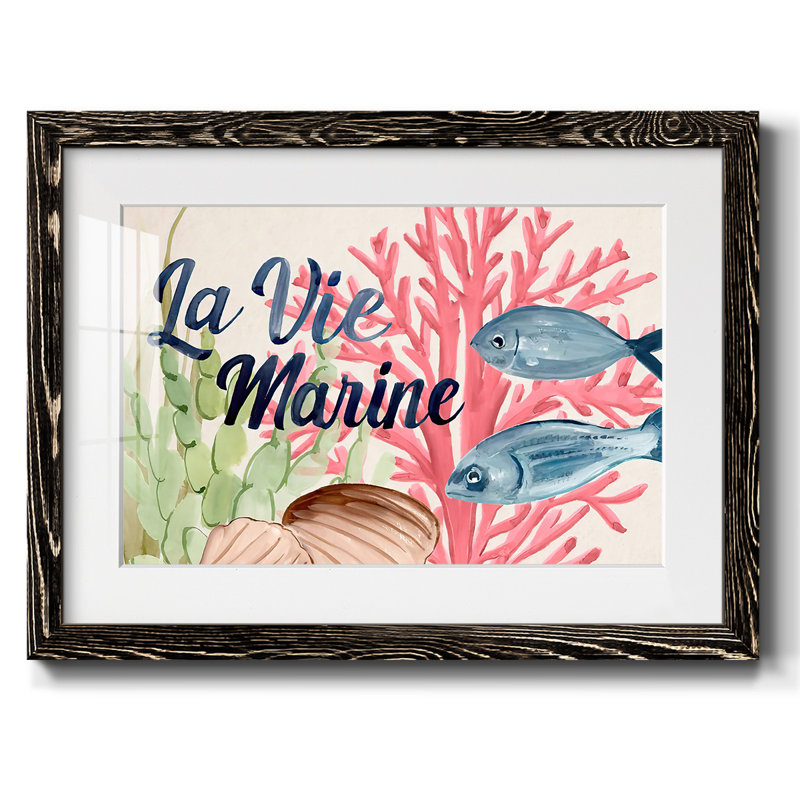 Pastel mer I, H 18 po x l 26 po x P 1,5 po, Noir