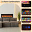 Foyer électrique encastré 30 "avec télécommande, 12 couleurs de flamme, chauffage 750 / 1500W pour le salon de la chambre à coucher