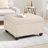 Contemporary Storage With Wheat Color, Birch Wood Legs And Comfortable Seating Waffle Stitch Design For Small Decor