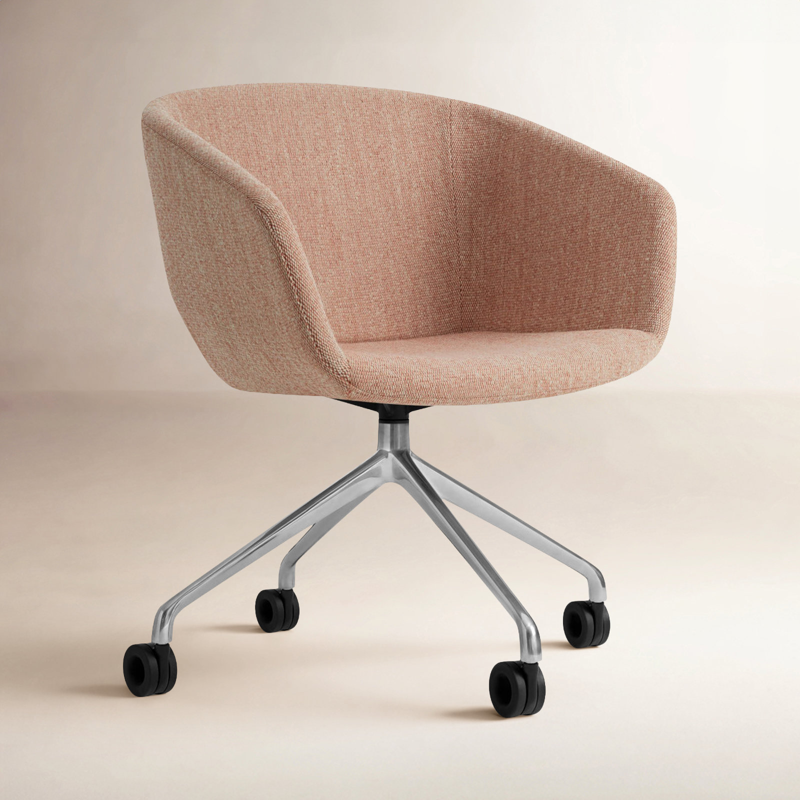 Host Velvet Office Chair, Tait Tomato
