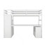 Lit mezzanine en bois avec 7 tiroirs, 2 tablettes et bureau-195696518-195696519