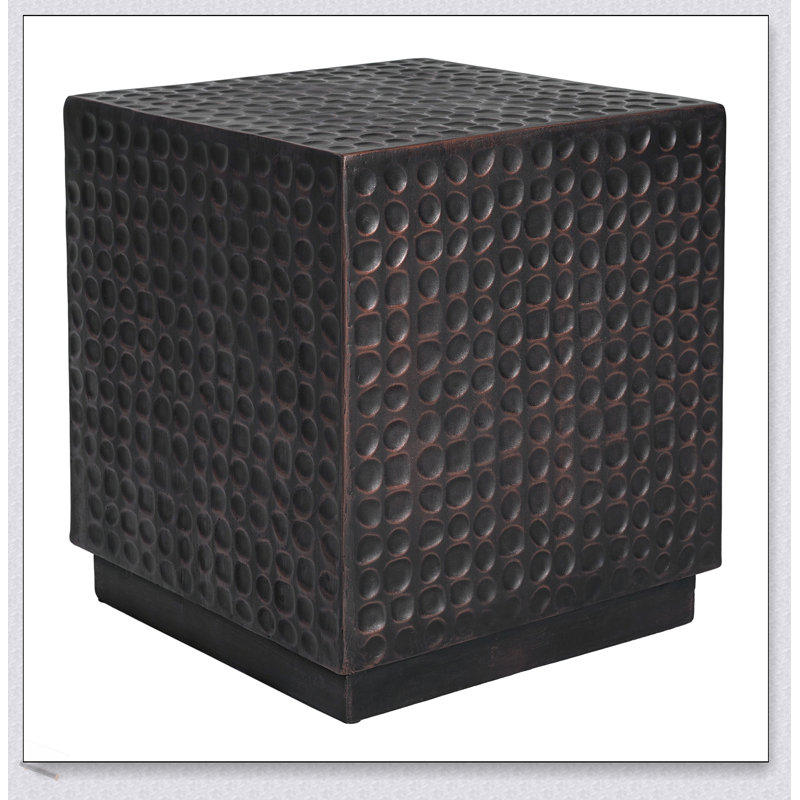Durable MGO Fluted Outdoor Side Table, Perfect For Patio, Garden, And Backyard Use, With Elegant Design And Versatile Functionality