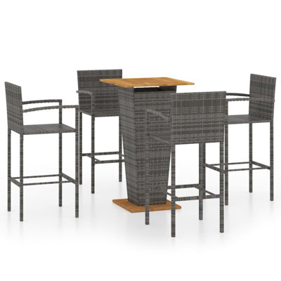 Kristof 4 - Person Patio Dining Set with Square Table
