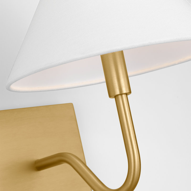 Petite applique Eldon, Laiton satiné