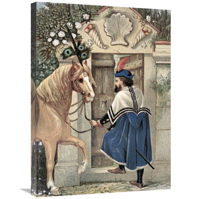 The Merchant Found a Little Door in The Wall Print on Canvas