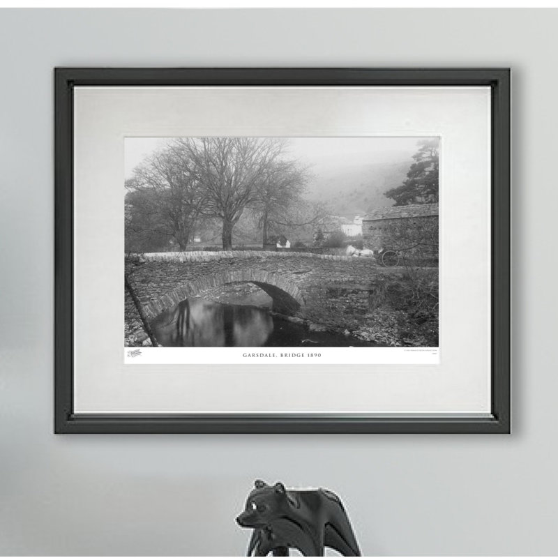 Garsdale, Bridge 1890 by Francis Frith - Single Picture Frame Print, 28cm H x 36cm W x 2.3cm D